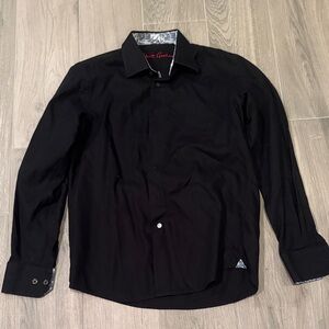 Robert Graham Boy’s Black Dress Shirt Size L